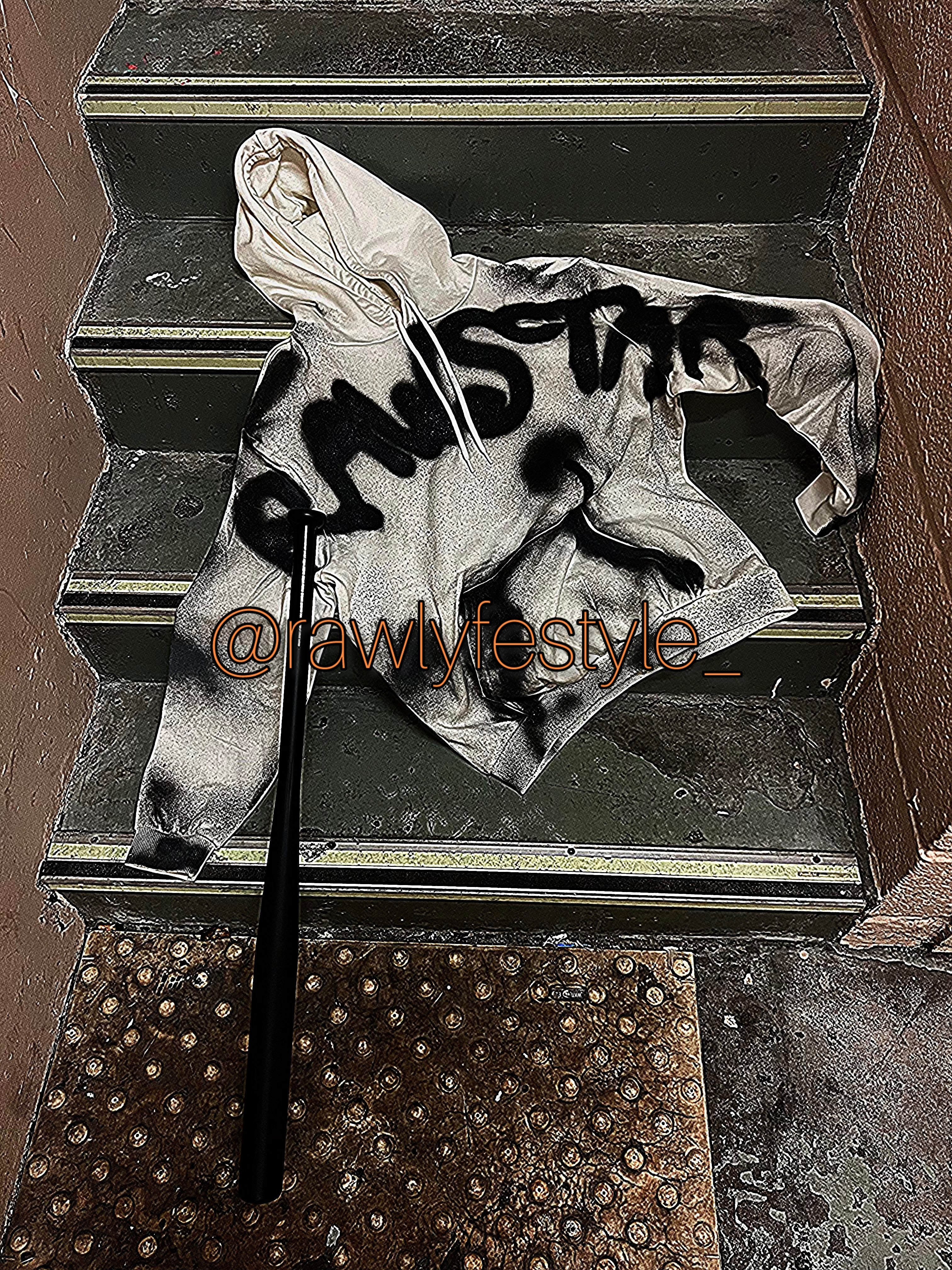 WHITE RAWSTAR* HOODIE