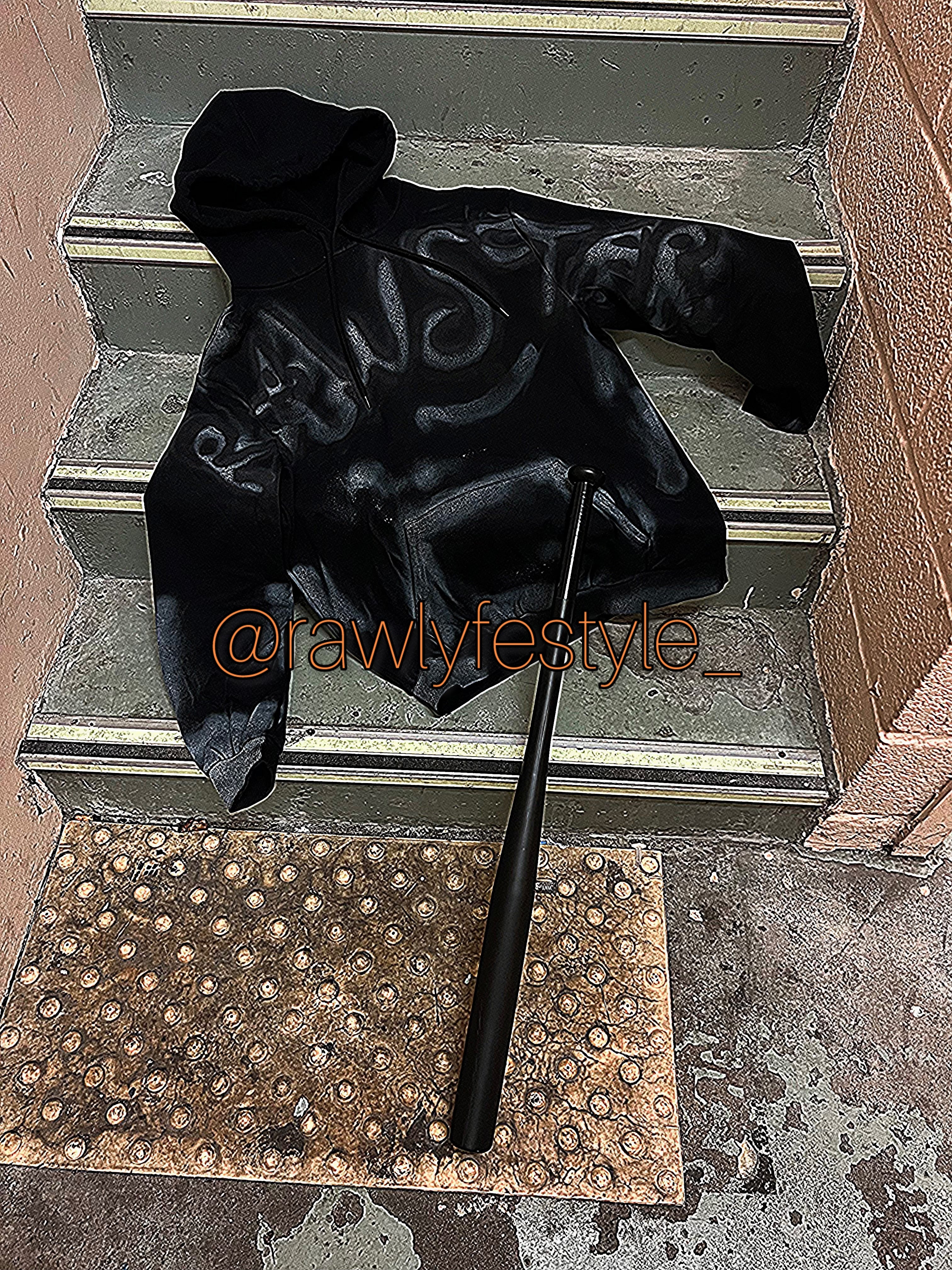 BLACK RAWSTAR* HOODIE